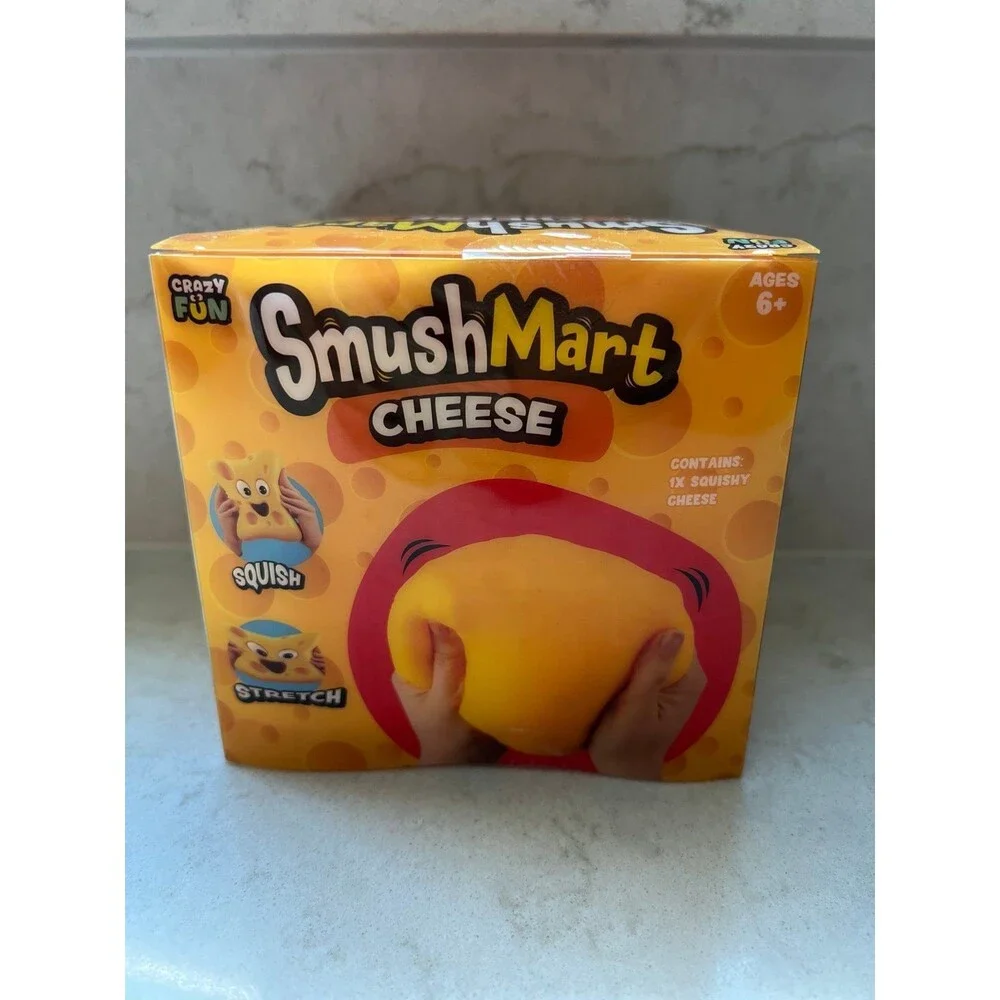 RMS Smush Mart-Cheese Squish toy fidget-NEW!
